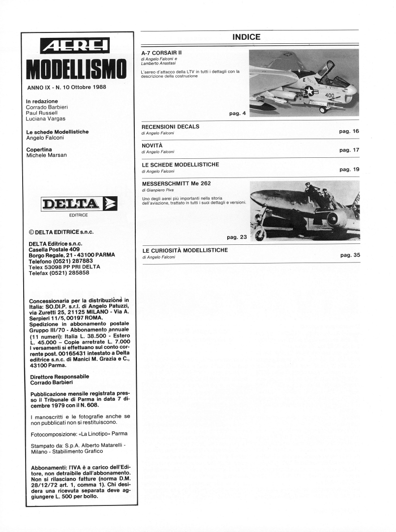 Aerei Modellismo 1988-10